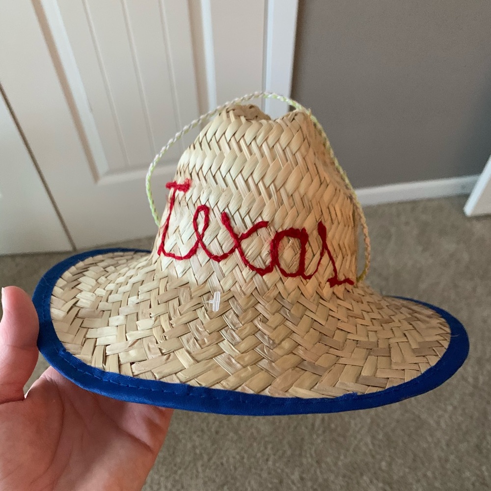 NEW kids TEXAS straw hat